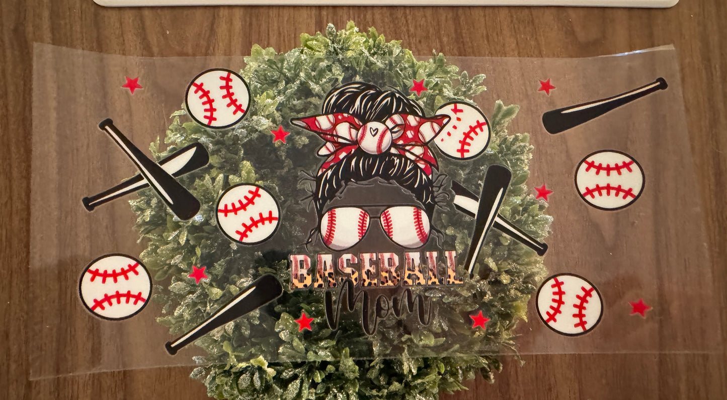 Baseball Mom Cup Wrap