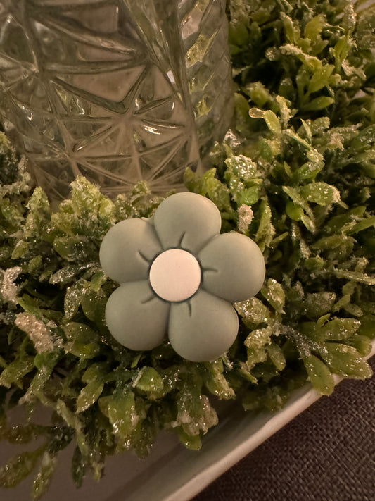 Sage Green Bubble Flower Focal