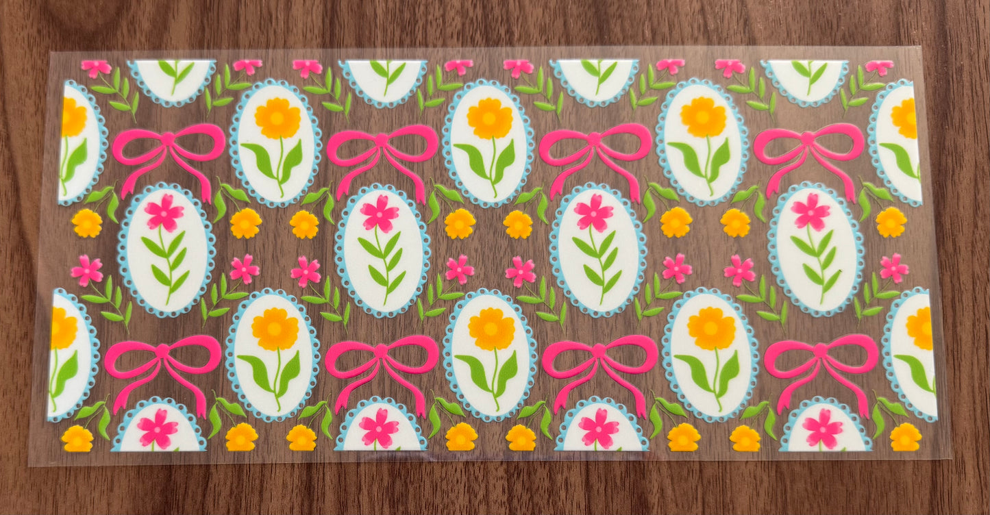 Fancy Springtime Flowers Cup Wrap