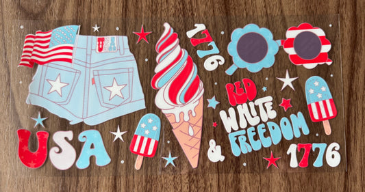 Red, White, Freedom Cup Wrap