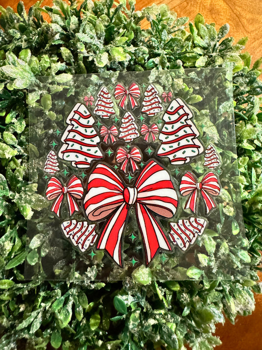 Christmas Tree Cakes Circle Decal
