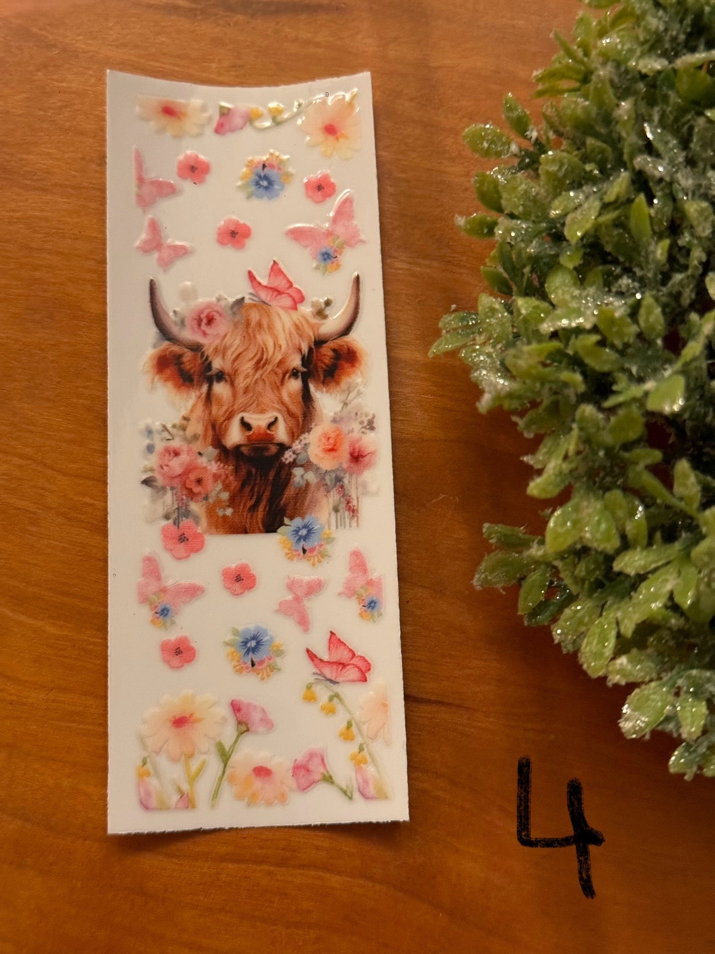 Pink Highland Cow Pen Wrap