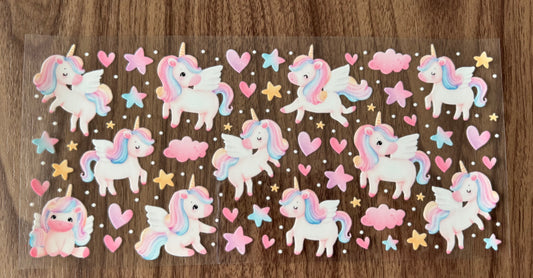 Cute Unicorns Cup Wrap