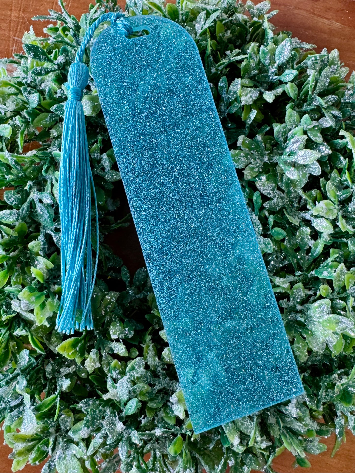 Light Blue Sparkly Bookmark