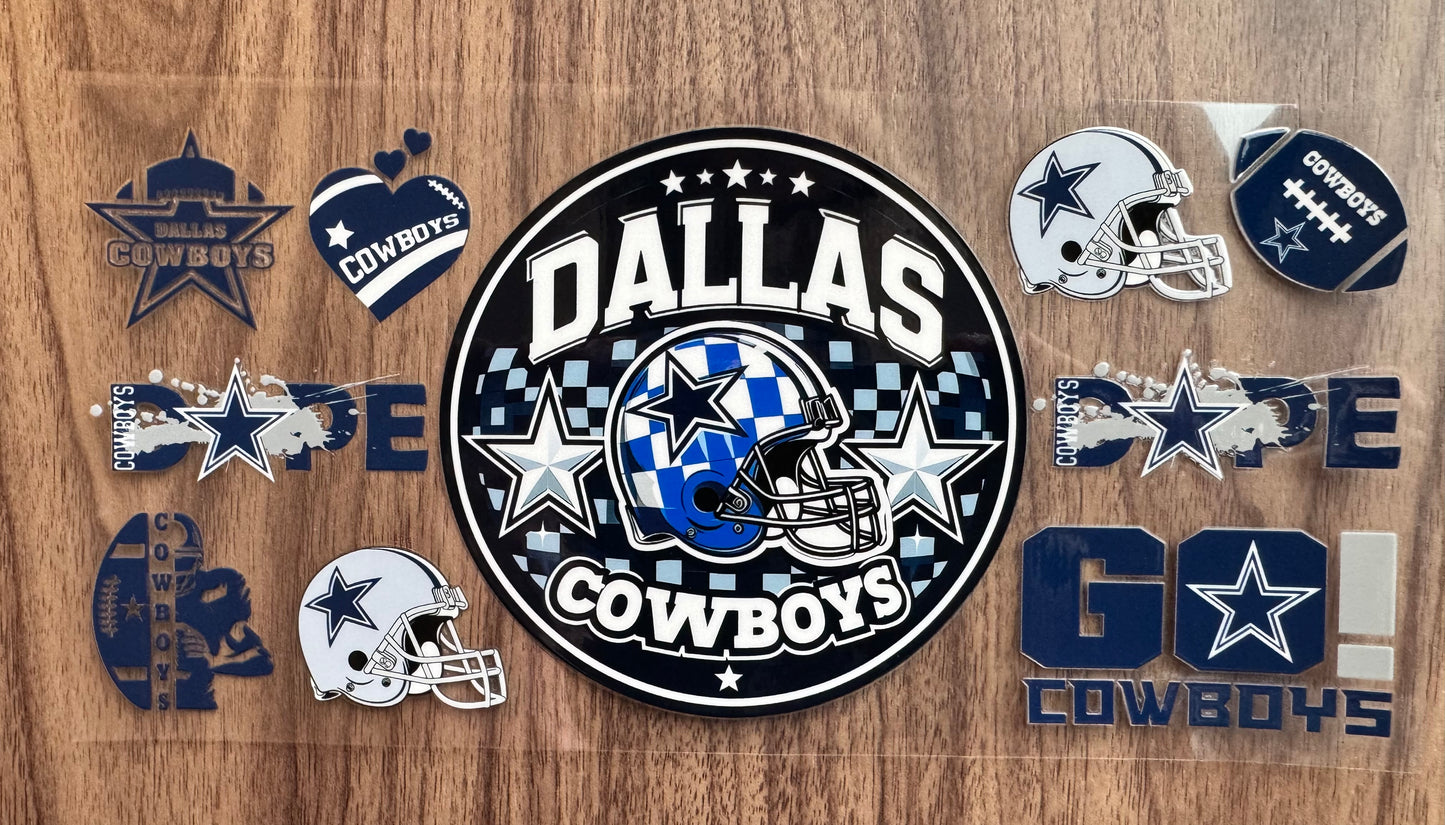 Dallas Football Helmet Cup Wrap