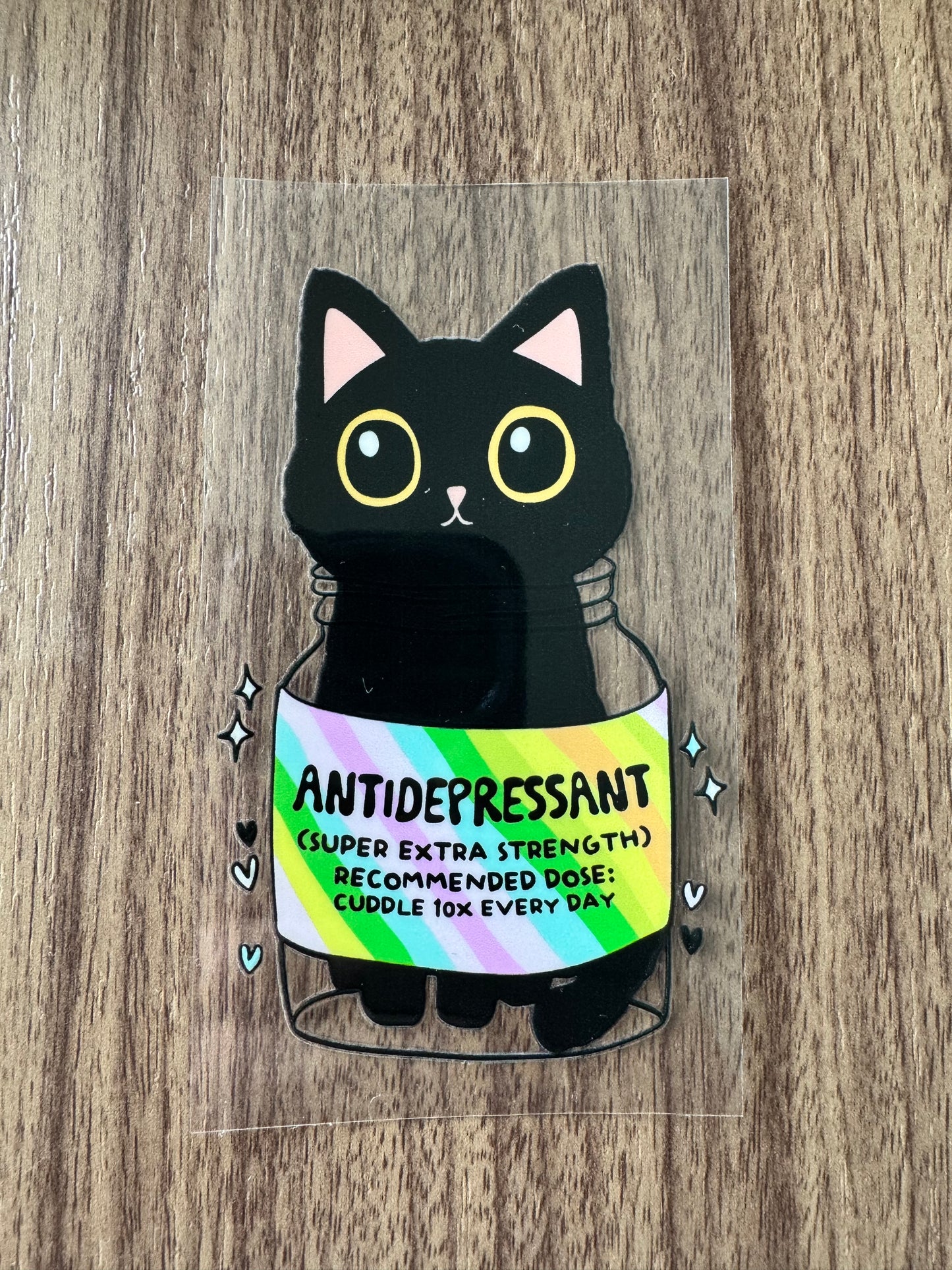 Antidepressant Cat Decal