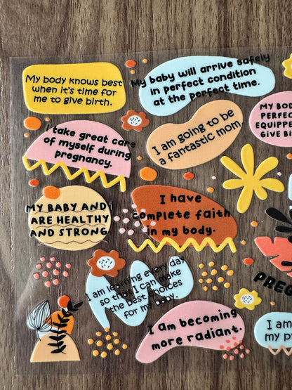 Pregnancy Affirmations Cup Wrap