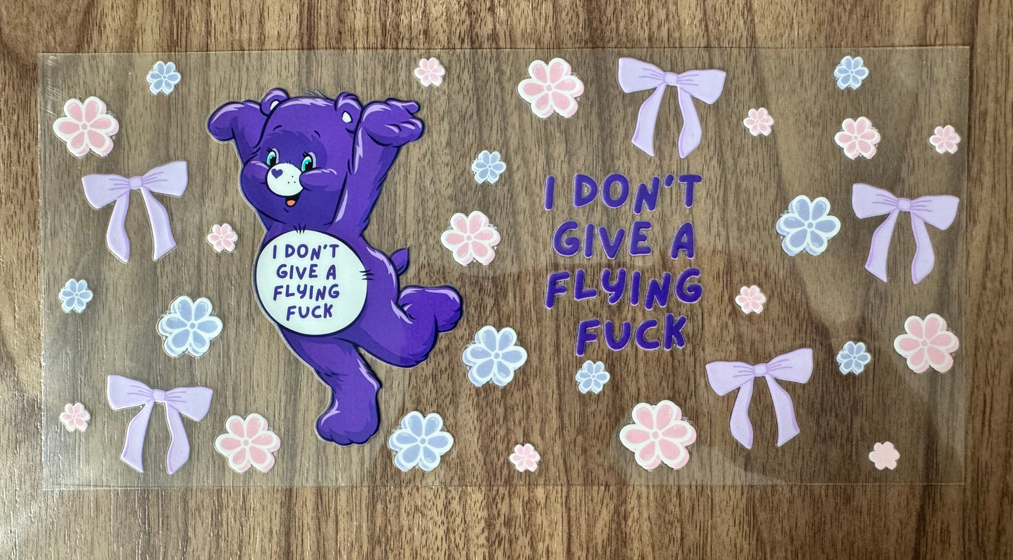 Dark Purple Swear Bear Cup Wrap