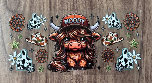 Brown Moody Cow Cup Wrap