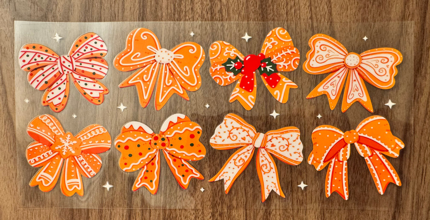 Gingerbread Bows Cup Wrap