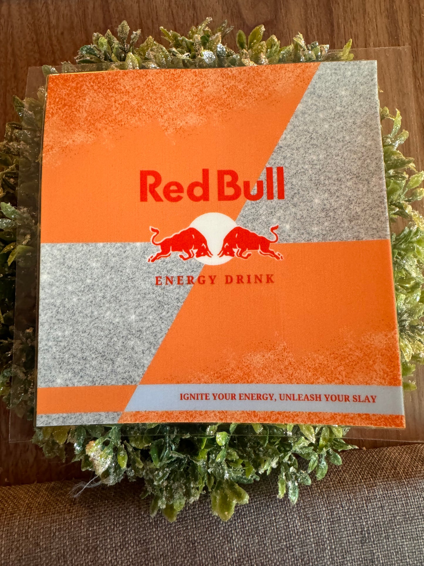 Orange Red Bull Decal