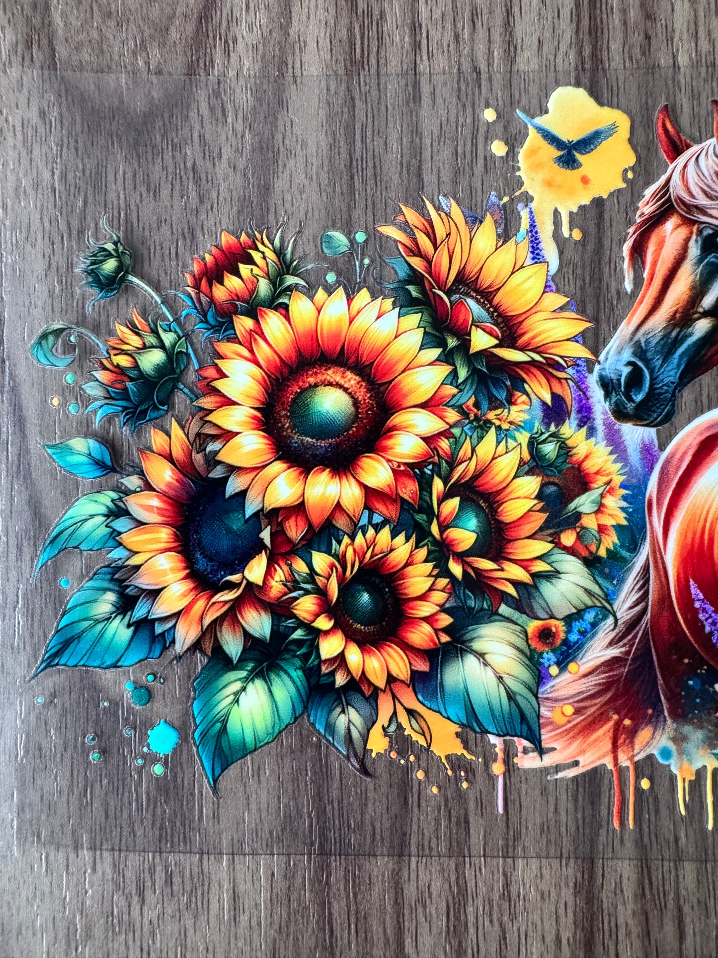 Flowery Horse Cup Wrap