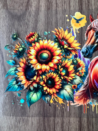 Flowery Horse Cup Wrap