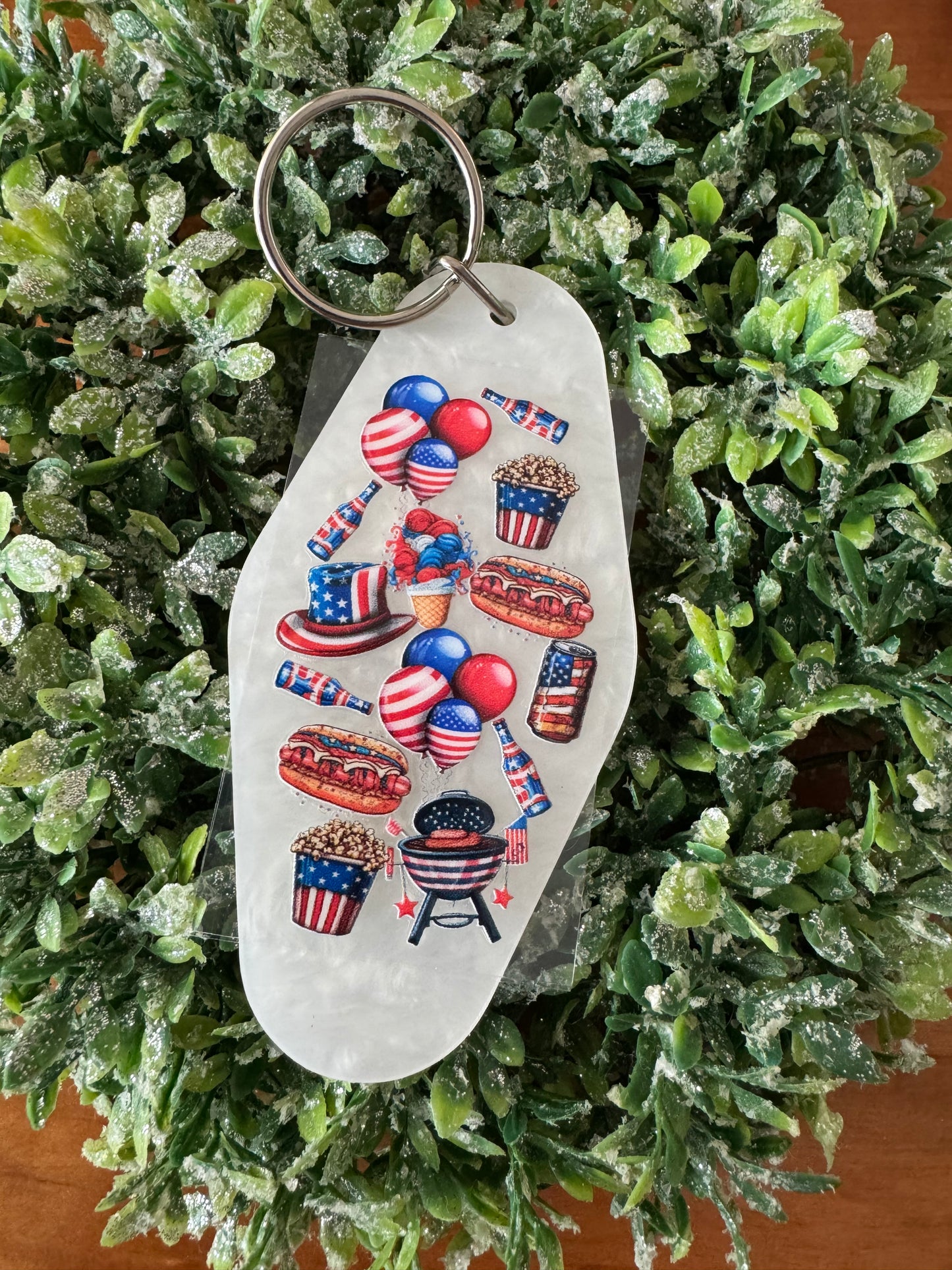 Patriotic Keychain Decal