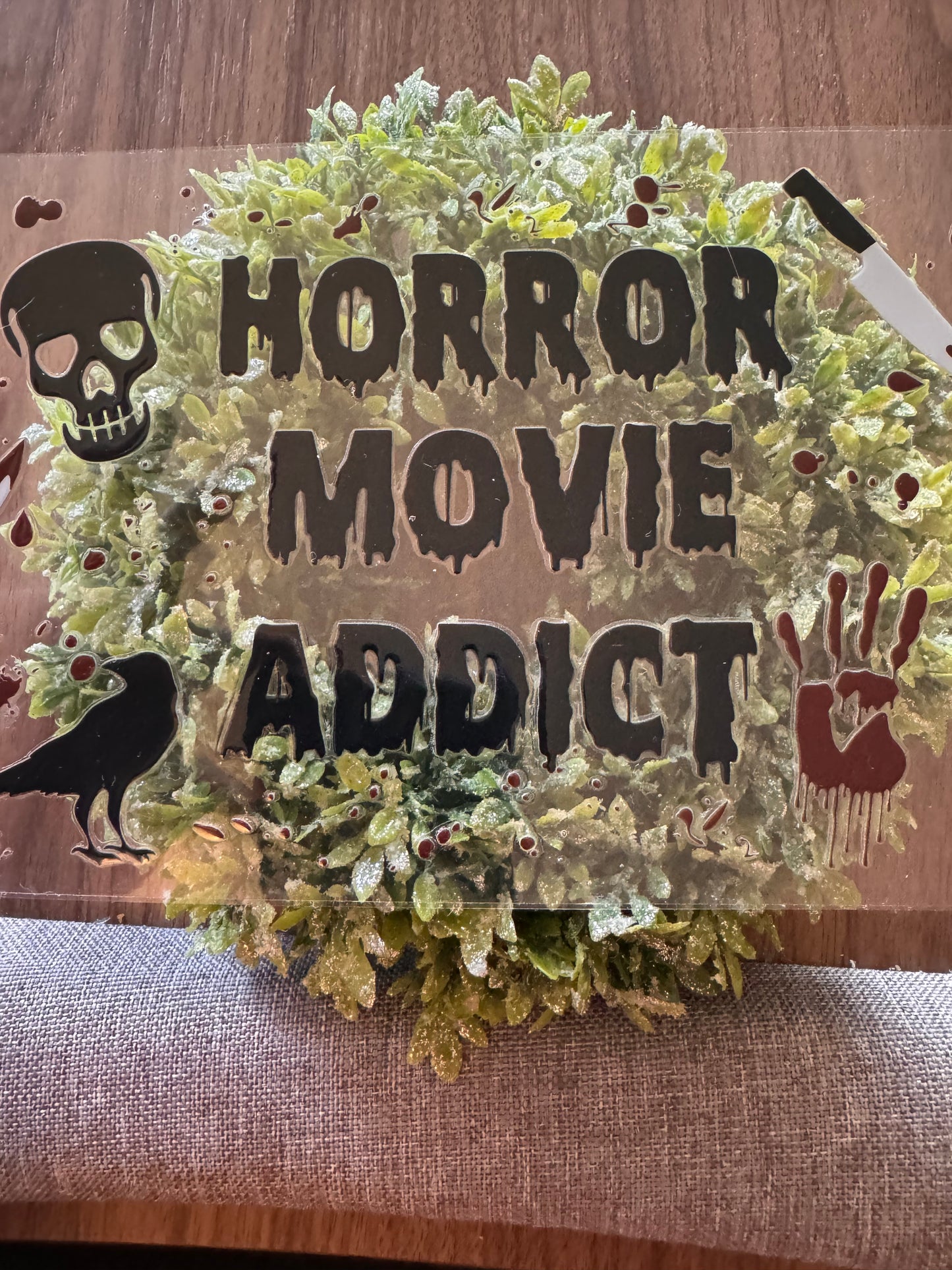 Horror Movie Addict Cup Wrap