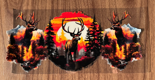 Sunset Deer Cup Wrap