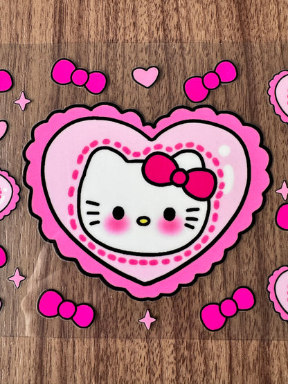 Pink Kitty Hearts Cup Wrap