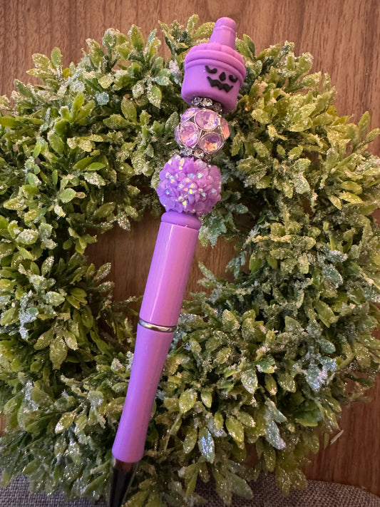 Purple Boo Bucket Pen