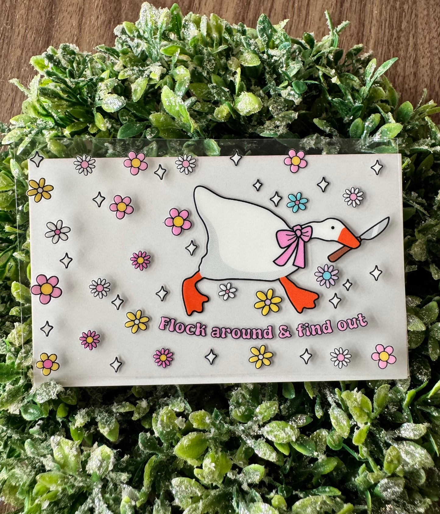 Flock Around Goose Card Wrap