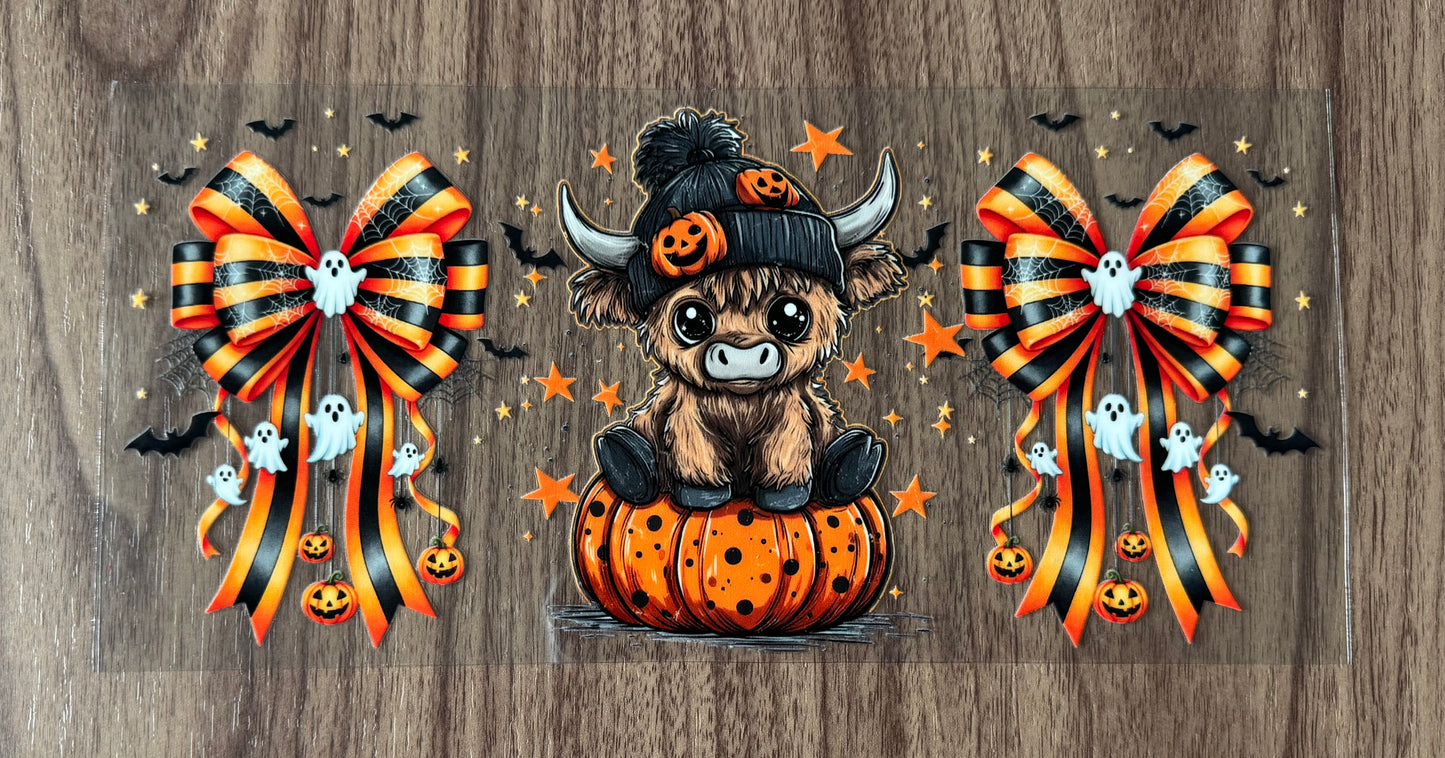 Pumpkin Cow Cup Wrap