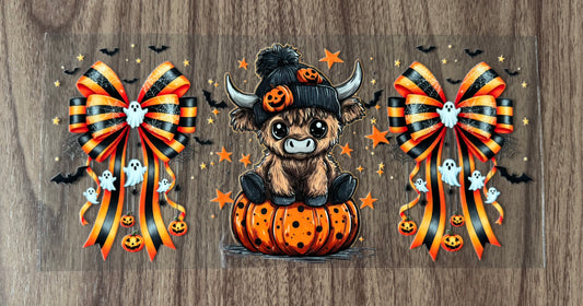 Pumpkin Cow Cup Wrap