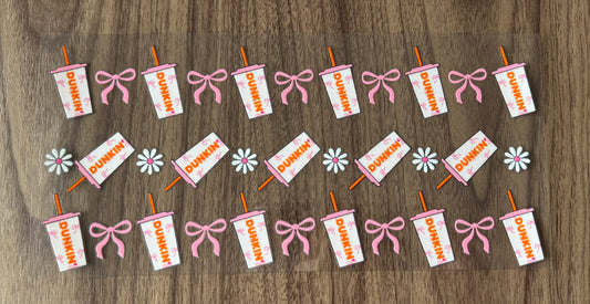 Donut Coffee & Bows Cup Wrap