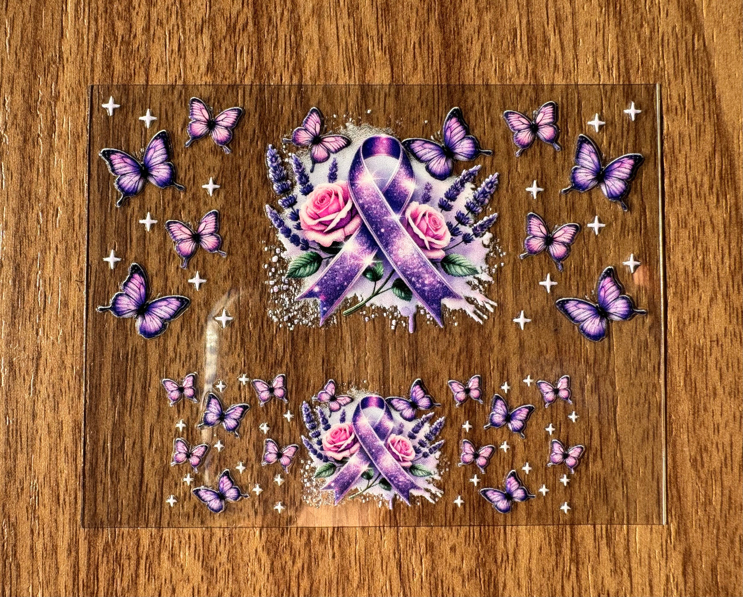 Purple Awareness Ribbon Mini Wrap