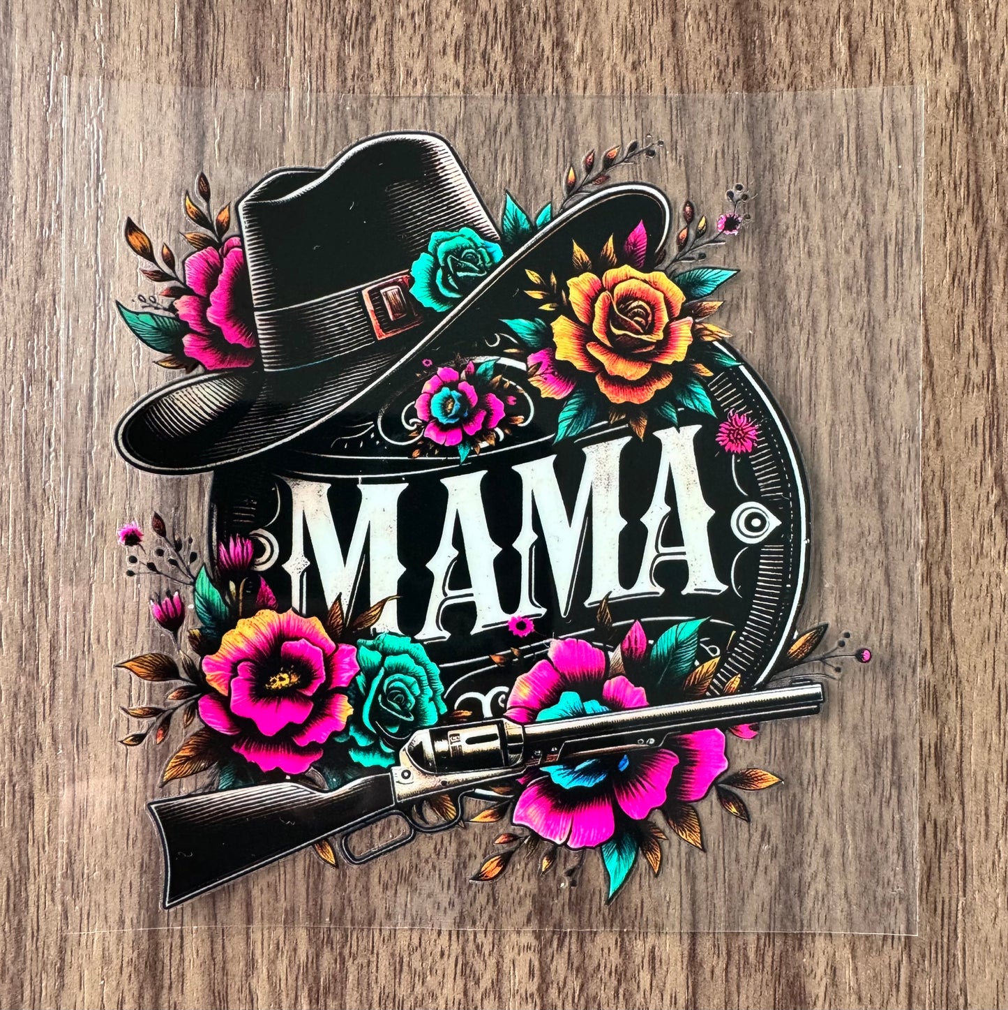Western Flowery Mama Decal