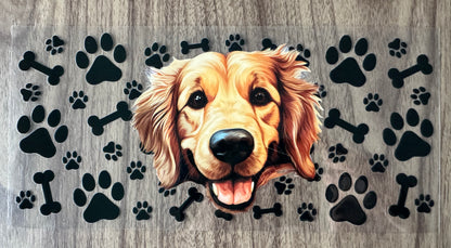 Golden Retriever Paws Cup Wrap