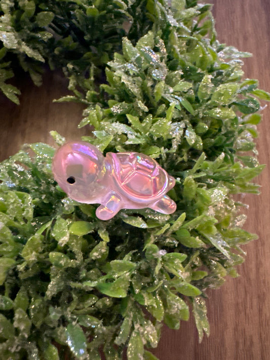 Pink Acrylic Turtle Focal (3-D)