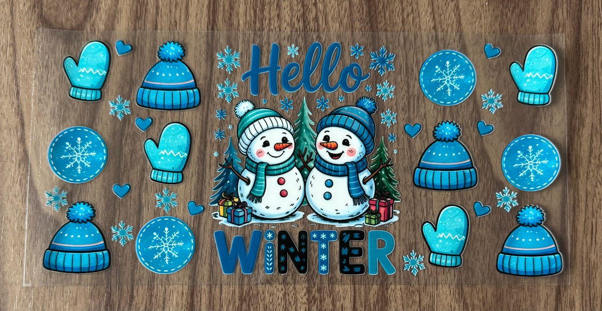 Hello Winter Snowmen Cup Wrap