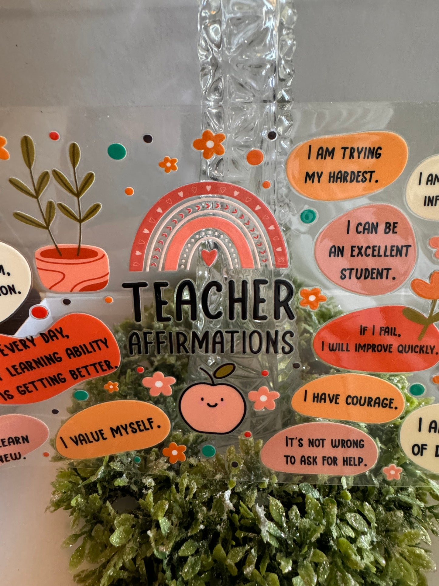 Teacher Affirmations Cup Wrap