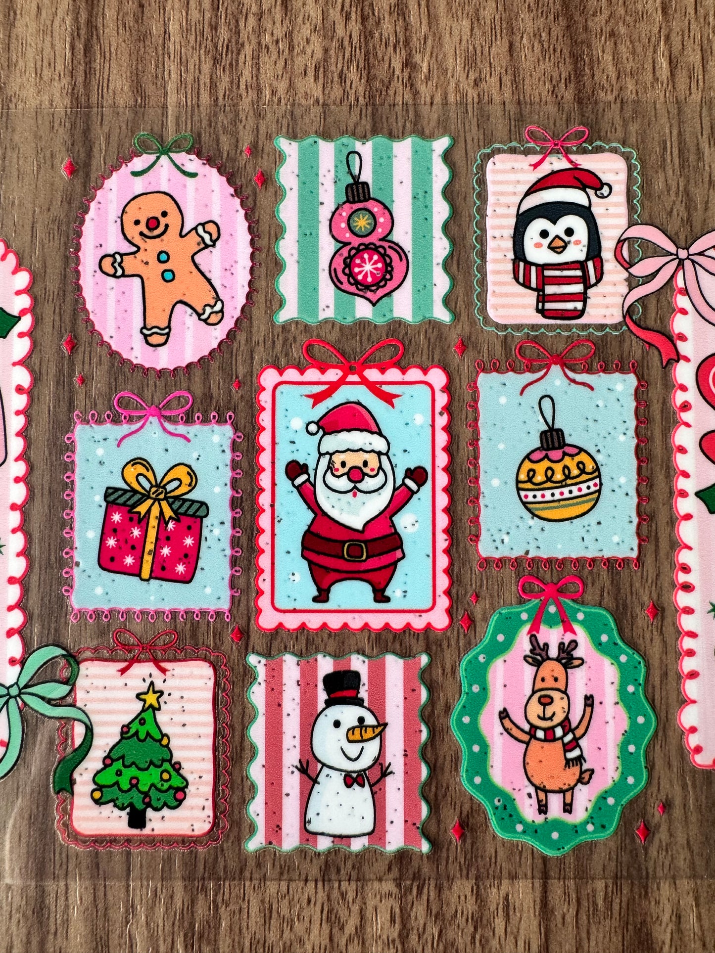 Cute Christmas Frames Cup Wrap