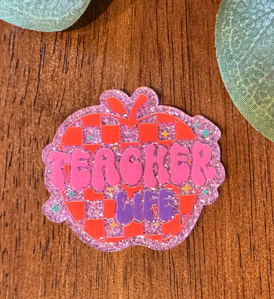 Teacher Life Apple Acrylic