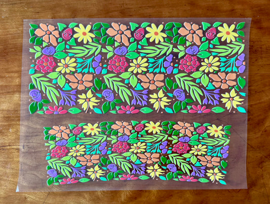 Colorful Blooms Cup Wrap