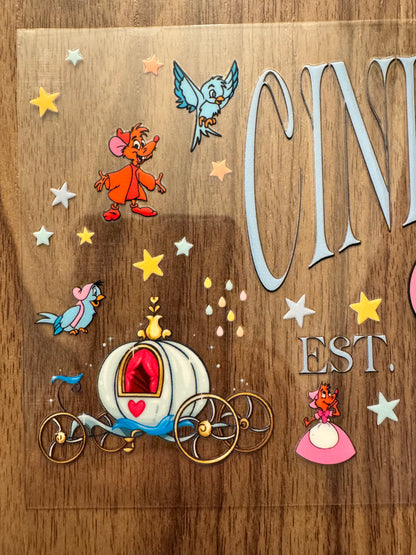 Glass Slipper Princess Name Cup Wrap