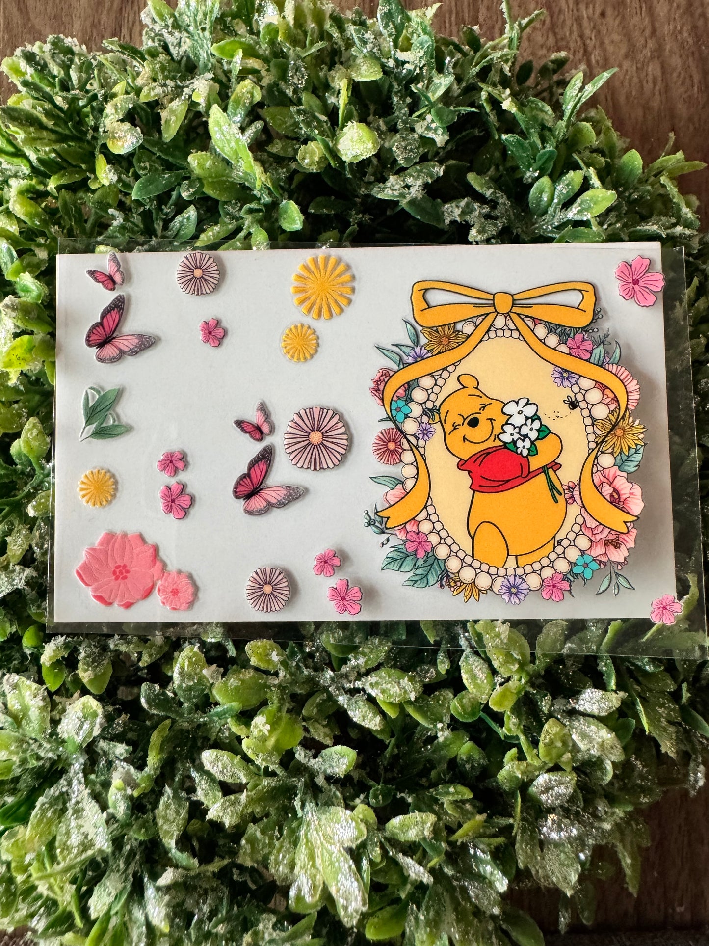Flowery Honey Bear Card Wrap