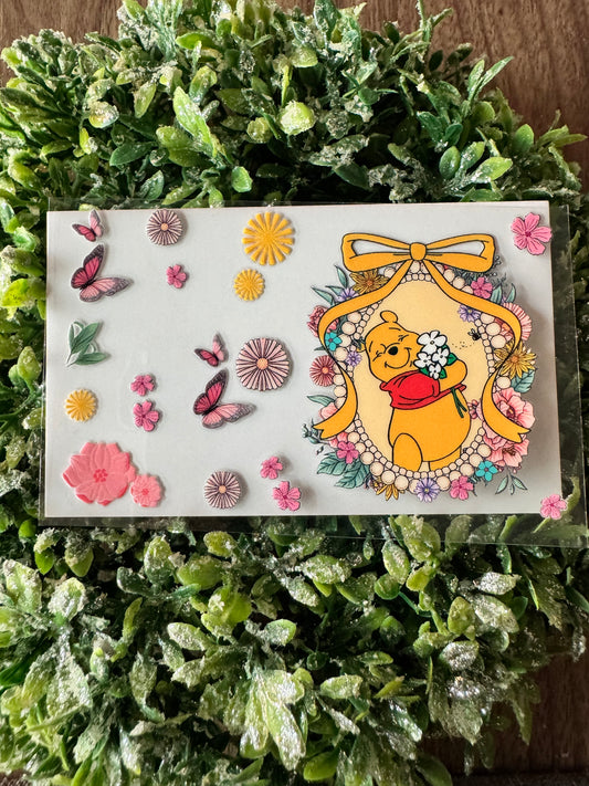 Flowery Honey Bear Card Wrap