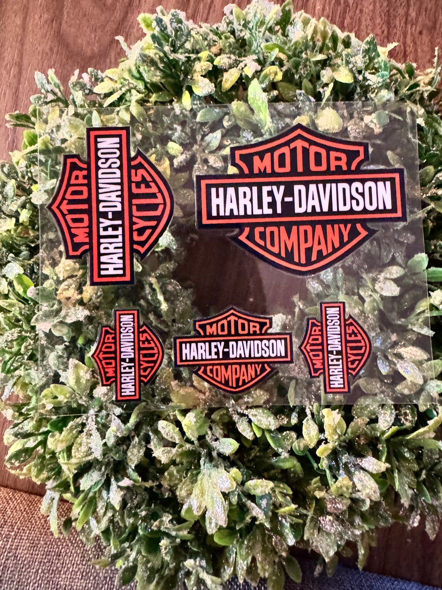 Orange Motorcycle Sign Mini Wrap