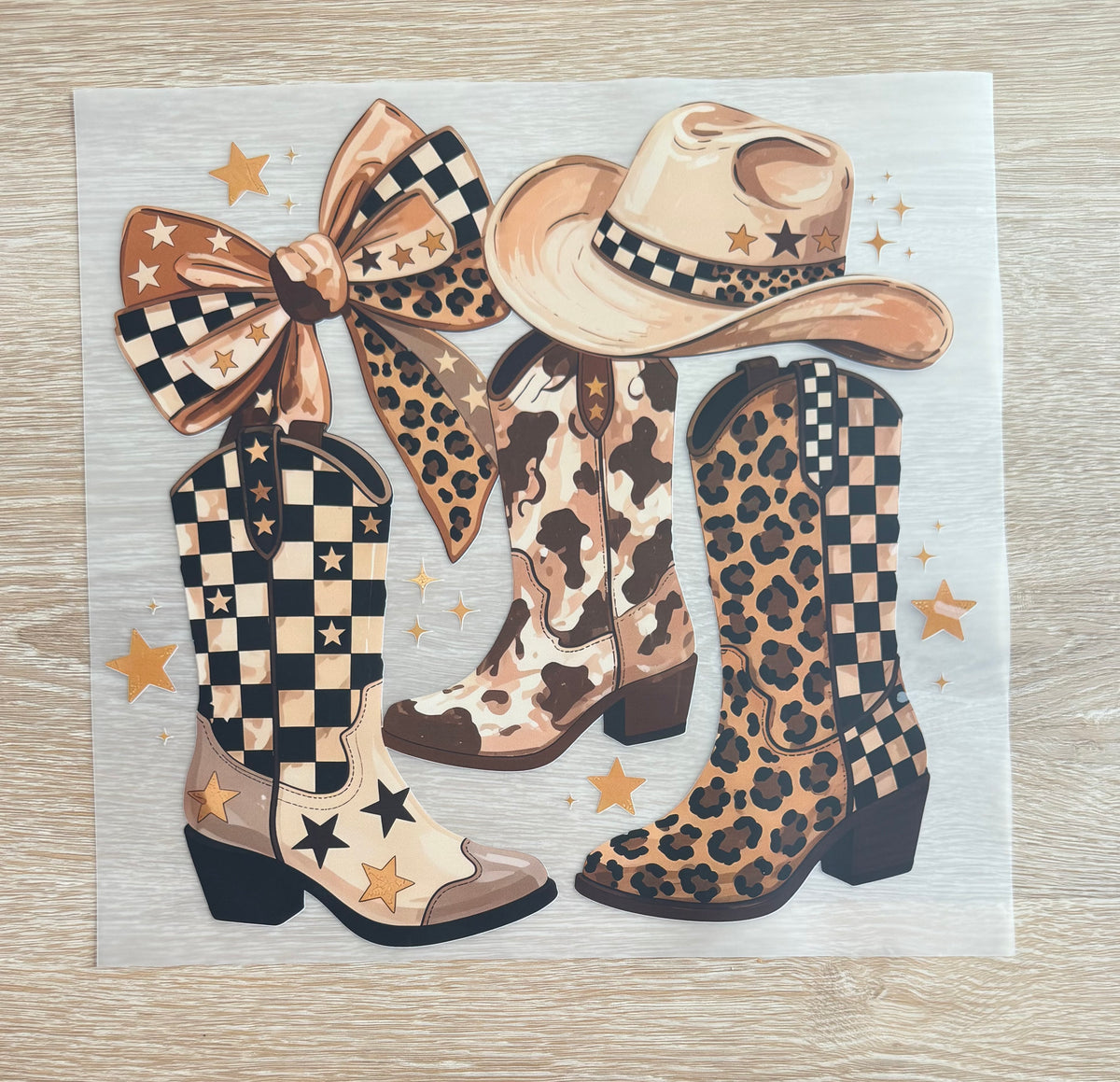 Cute Cowgirl Boots Transfer