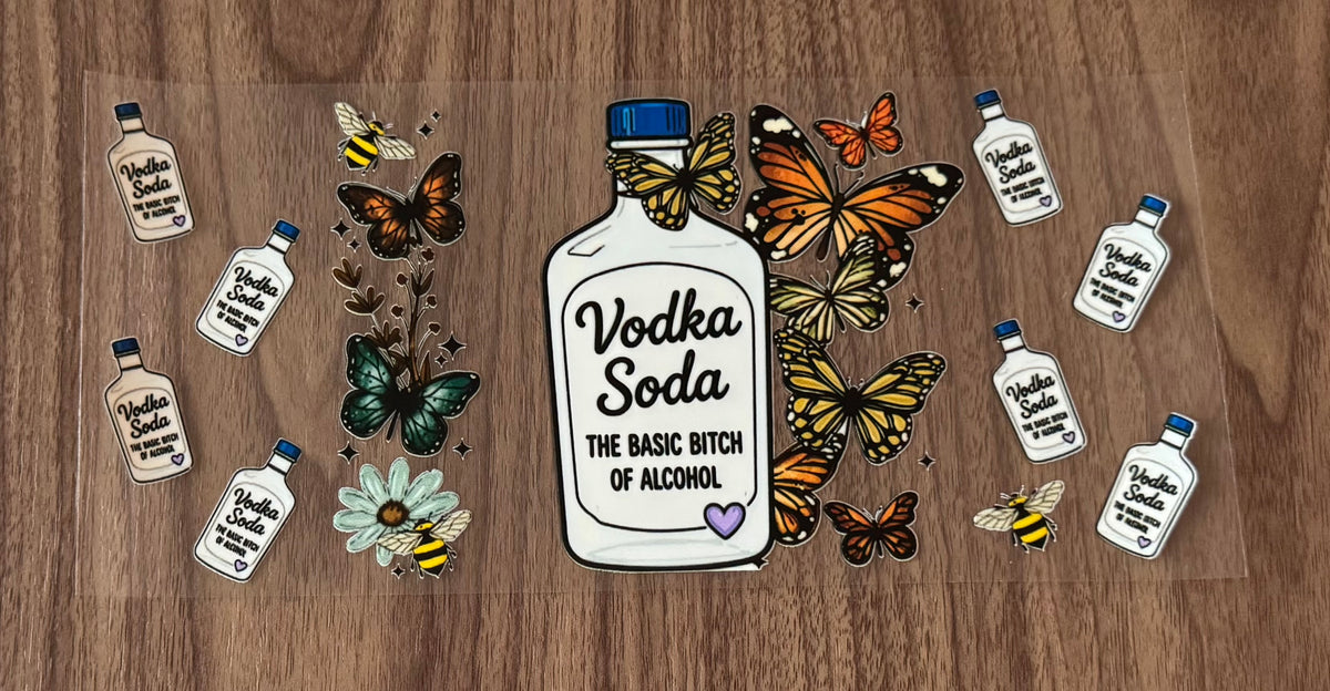 Funny Vodka Soda Cup Wrap