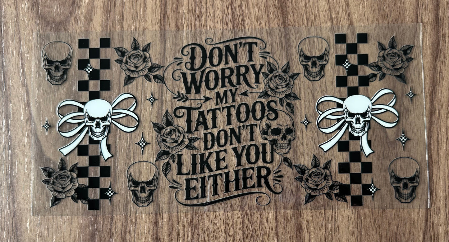 Funny Tattoos Cup Wrap