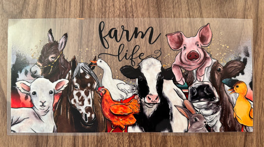 Farm Life Animals Cup Wrap