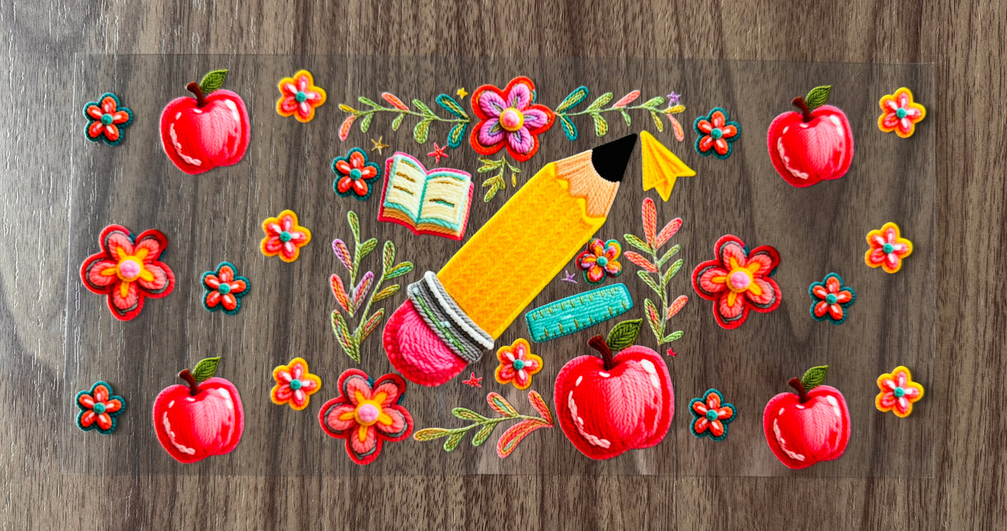 Woven Flowery Teach Cup Wrap