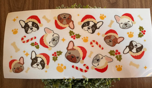 Christmas Pug Cup Wrap