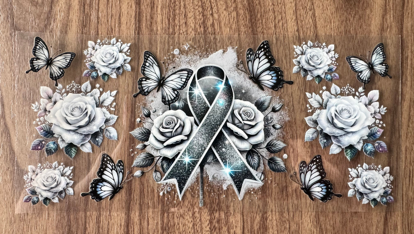 Silver Awareness Ribbon Cup Wrap