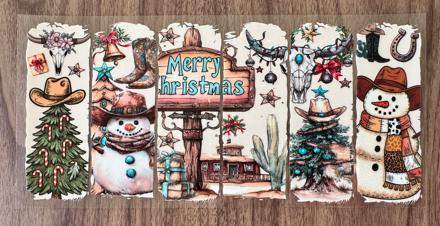 Western Merry Christmas Cup Wrap