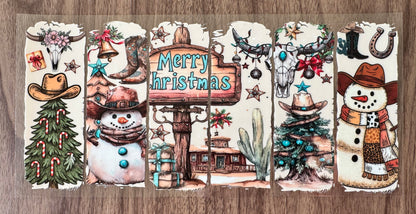 Western Merry Christmas Cup Wrap
