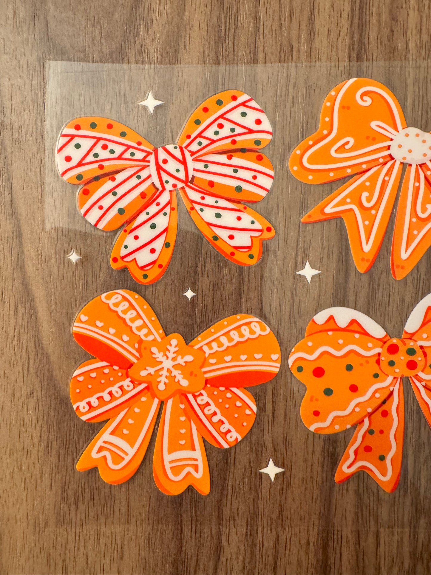 Gingerbread Bows Cup Wrap