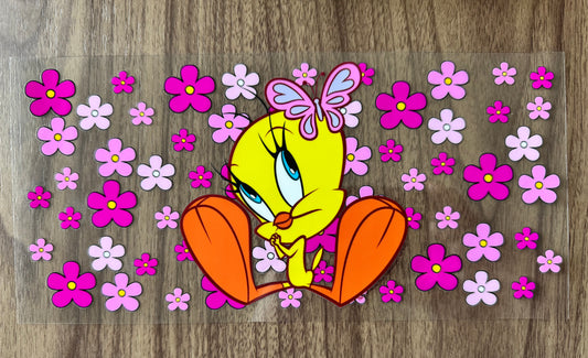 Flowery Tweet Cup Wrap